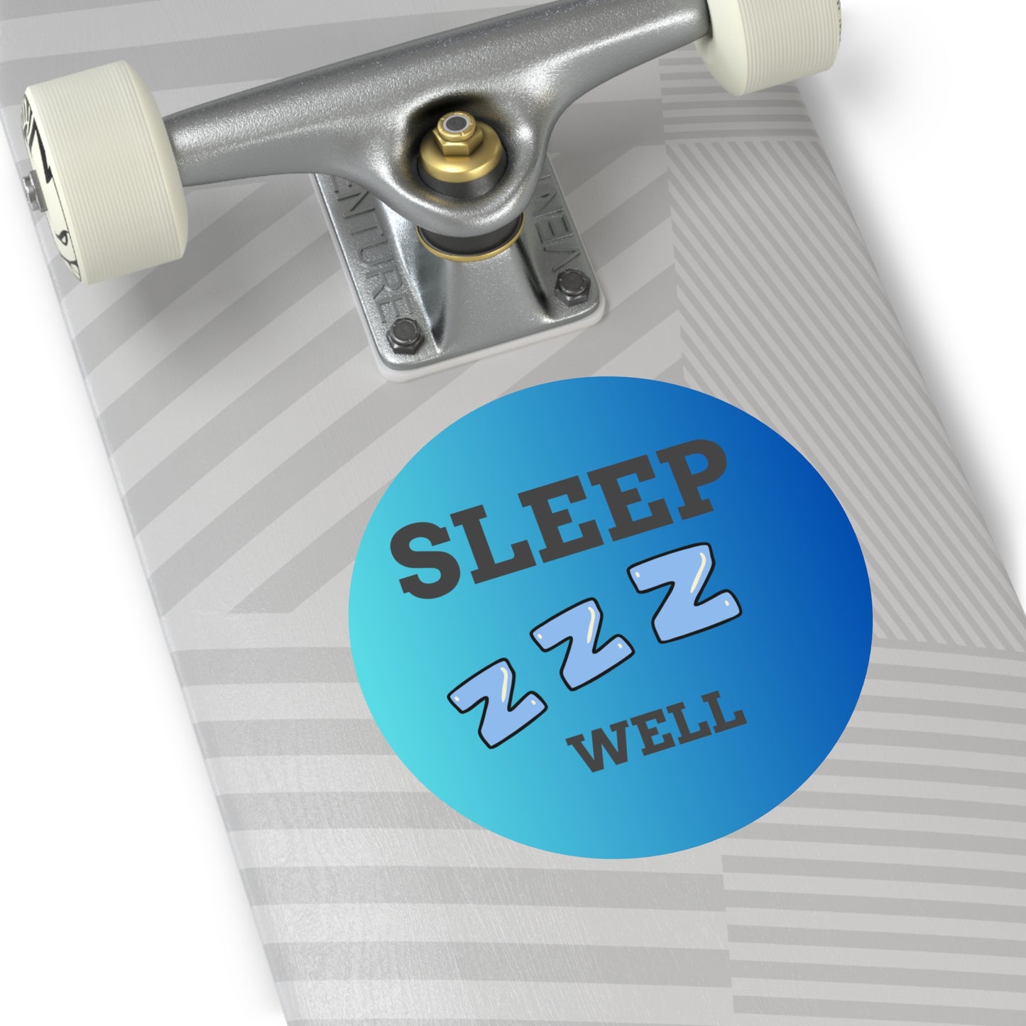 Sleep Well Round Vinyl Stickers, Relaxation Decor, Bedroom Essentials, Dorm Room Accessories
