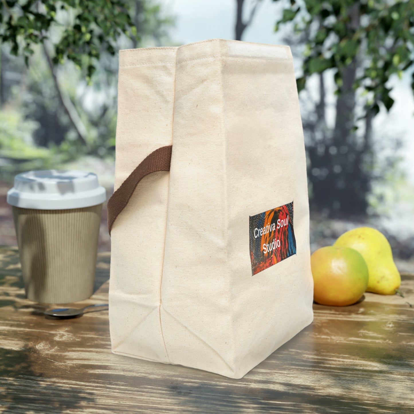 Stylish Canvas Lunch Bag - Eco-Friendly Tote, Customizable Gift