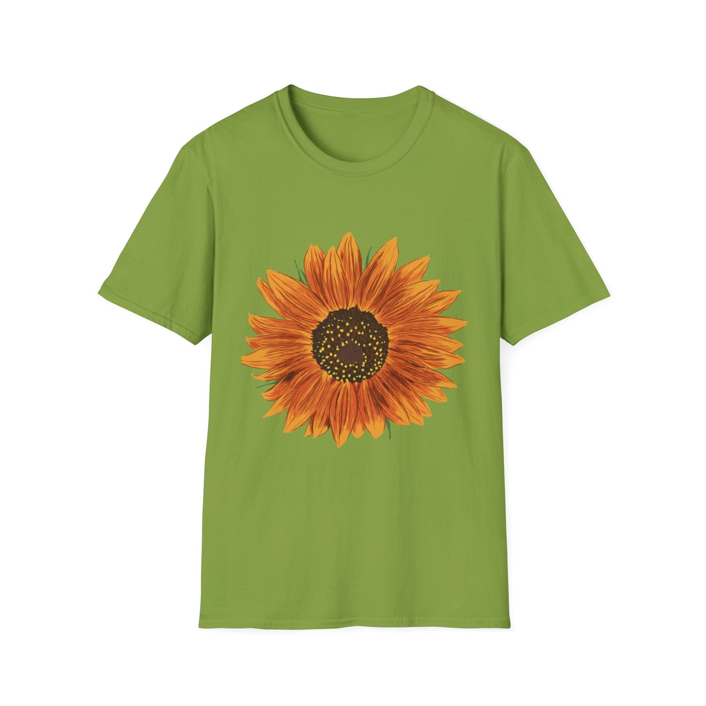 Sunflower Unisex Softstyle T-Shirt, Floral Tee, Summer Outfit, Gift for Her, Nature Lover Apparel, Casual Wear