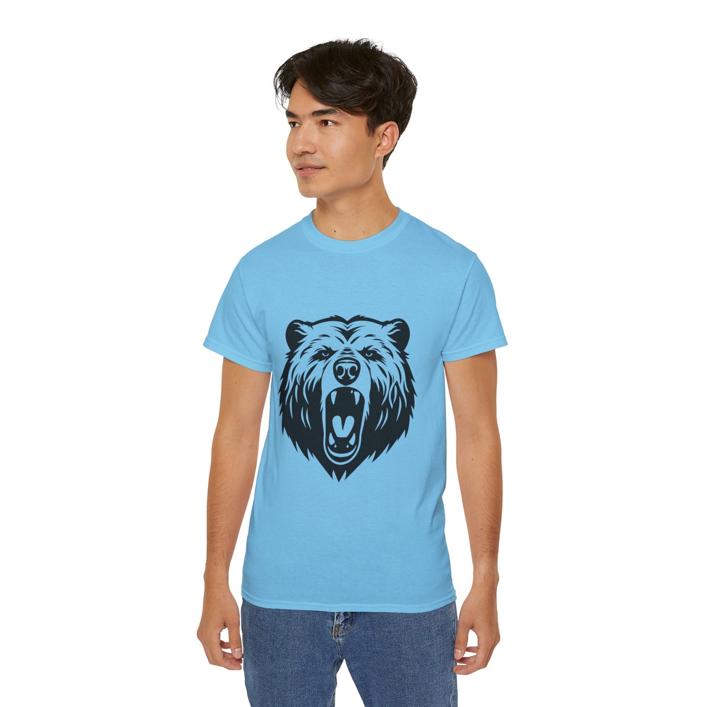 Roaring Bear Graphic Tee | Unisex Ultra Cotton | Nature Lover Shirt, Outdoor Adventure Top, Wildlife Gift, Casual Wear