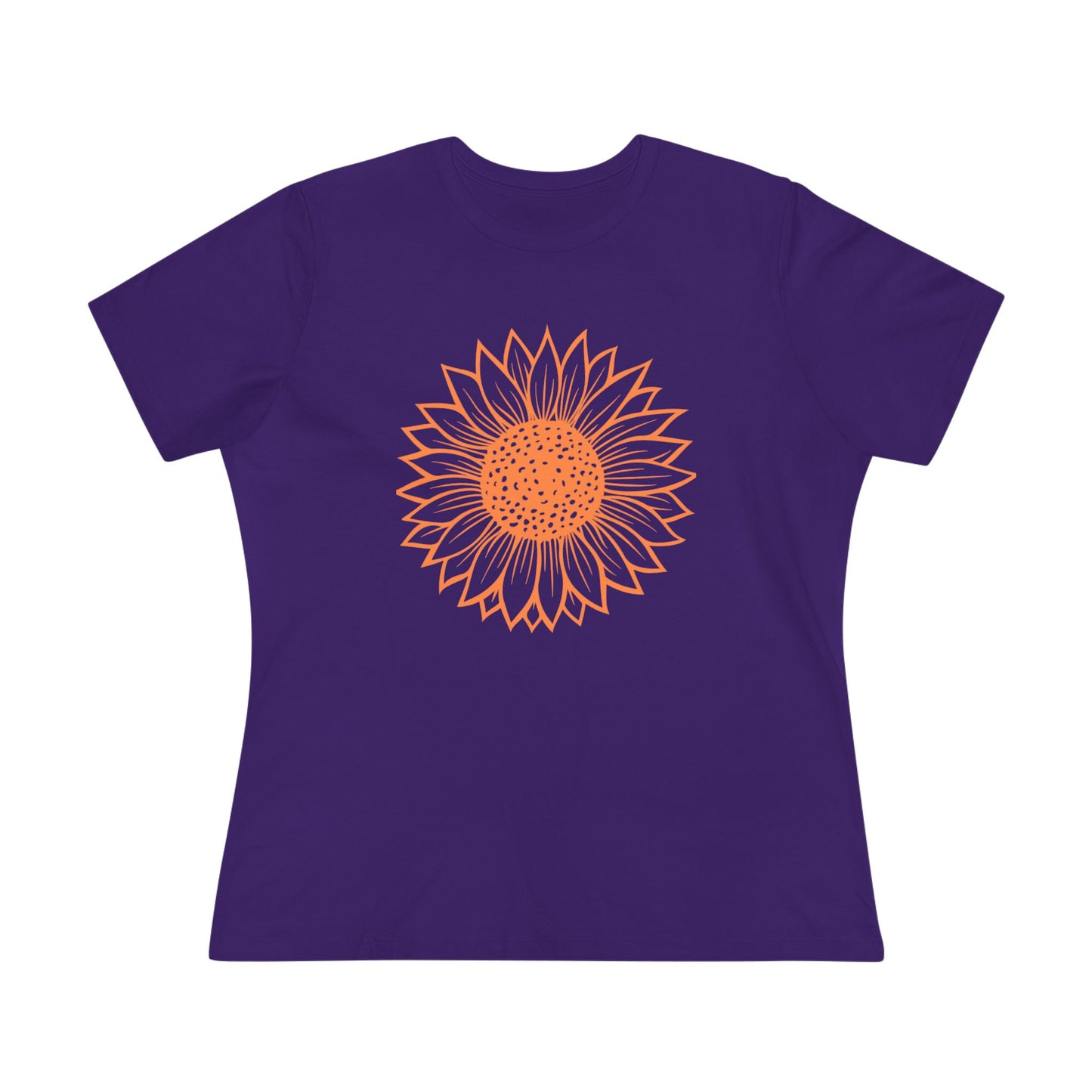 Women's Sunflower Cotton Tee, Floral T-Shirt, Summer Shirt, Gift for Her, Casual Style, Eco-Friendly Tee