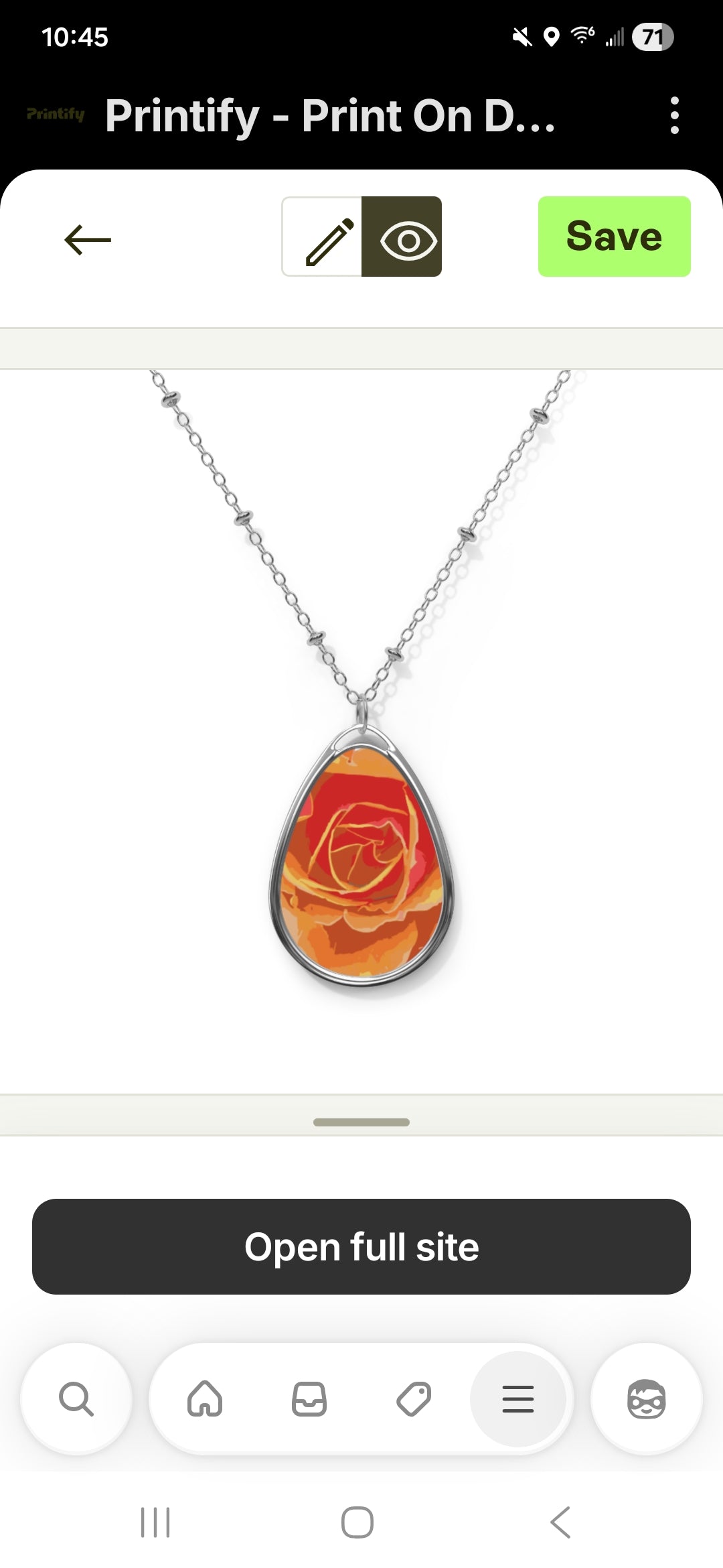 Limited Edition floral pendants