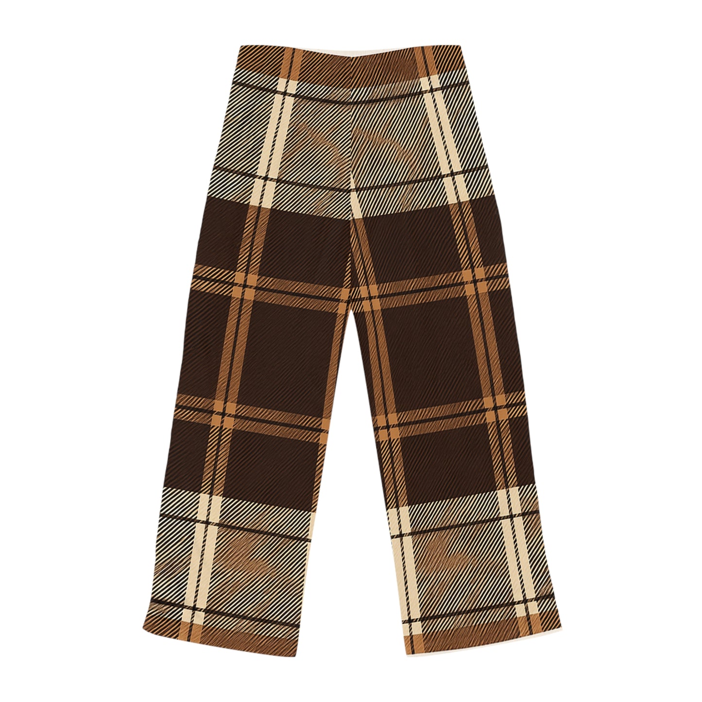 Black and Gold Plaid Pajama Pants