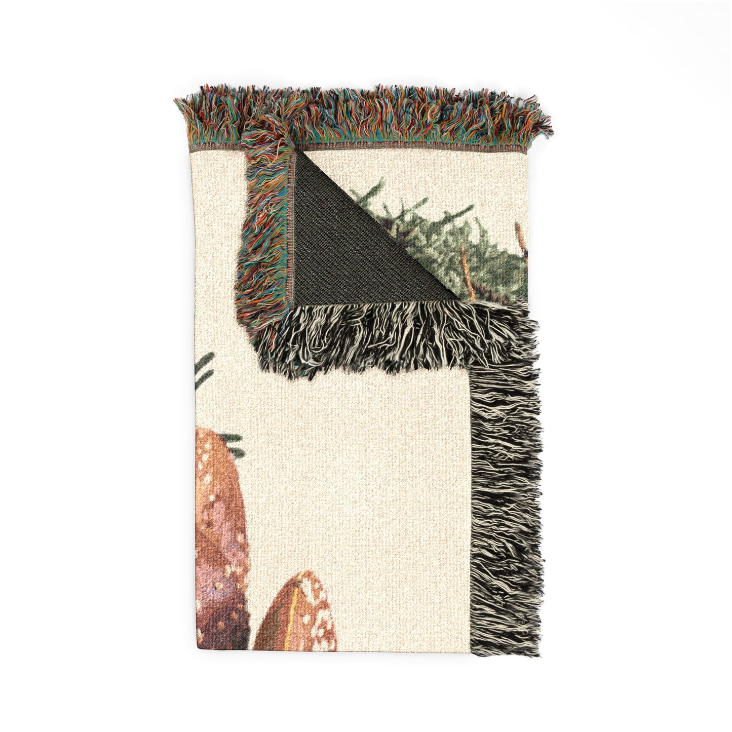 Mushroom Bouquet Woven Blanket - personalization available