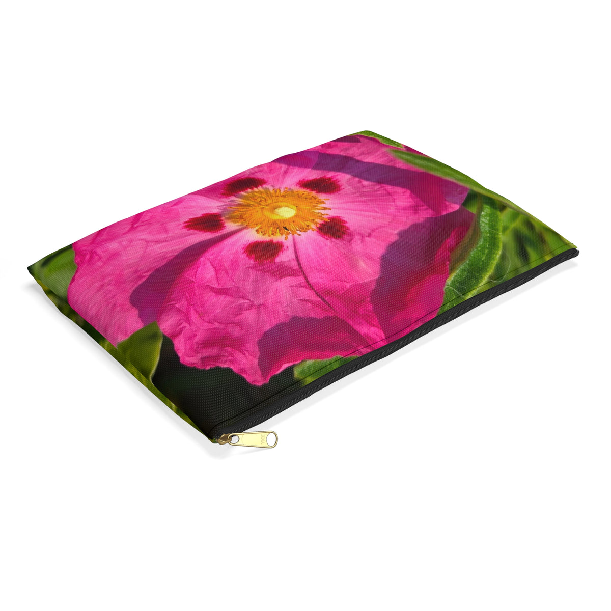 Pink Rockrose Floral Accessory Pouch