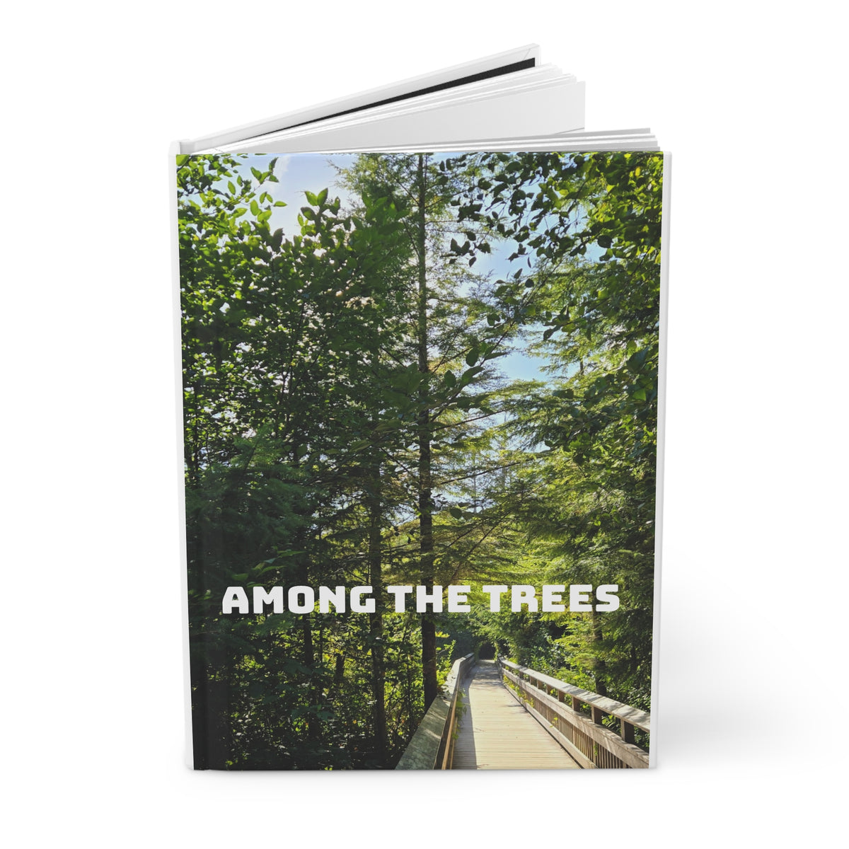Fall Vibes Hardcover Journal — Lined Autumn Leaf Notebook