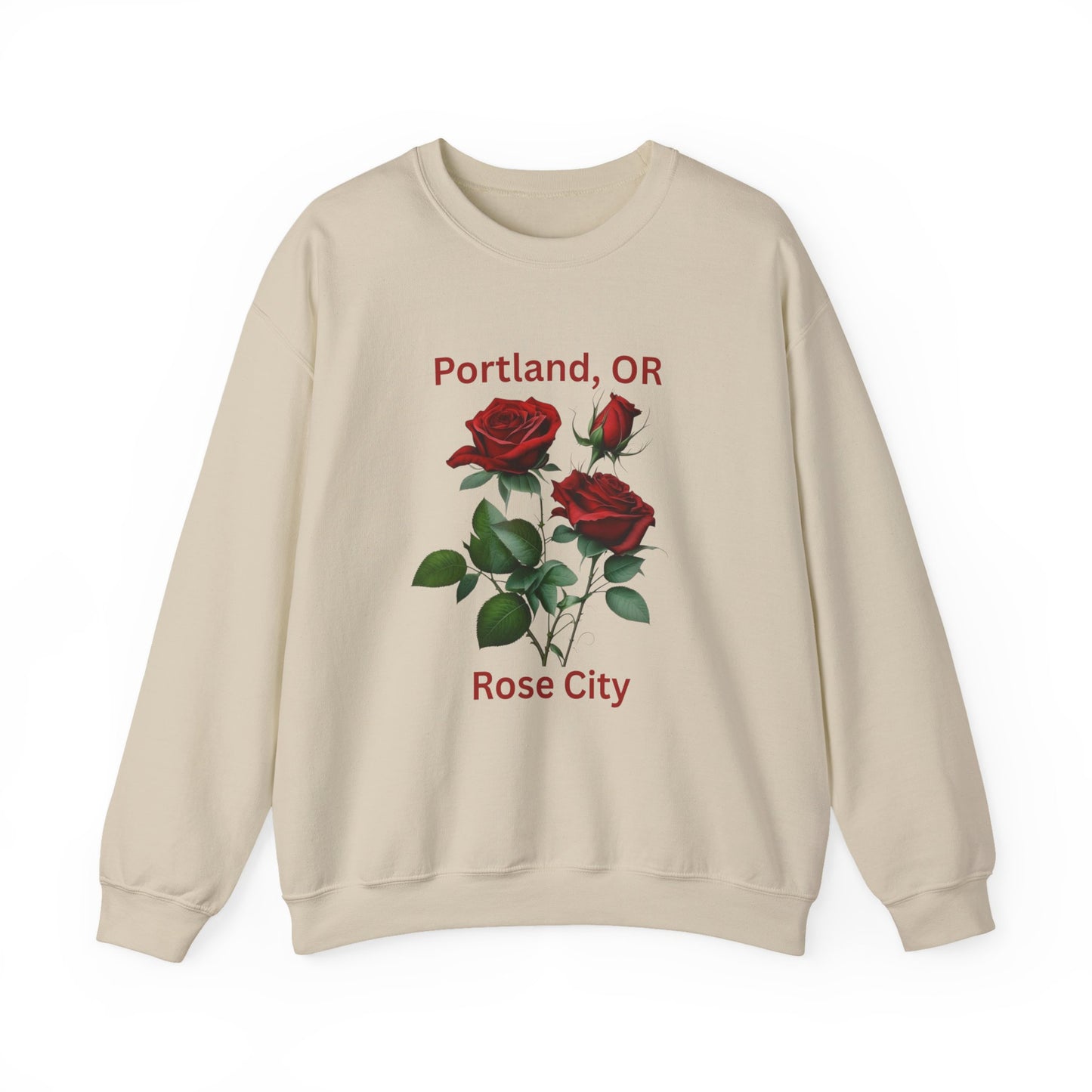 CUSTOM order: crewneck Sweatshirt - Portland, OR Rose City Design