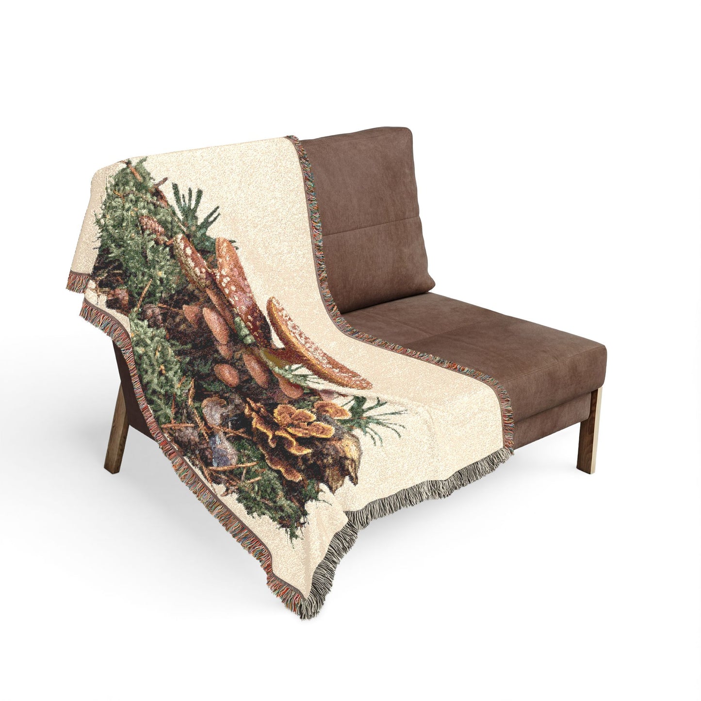 Mushroom Bouquet Woven Blanket - personalization available