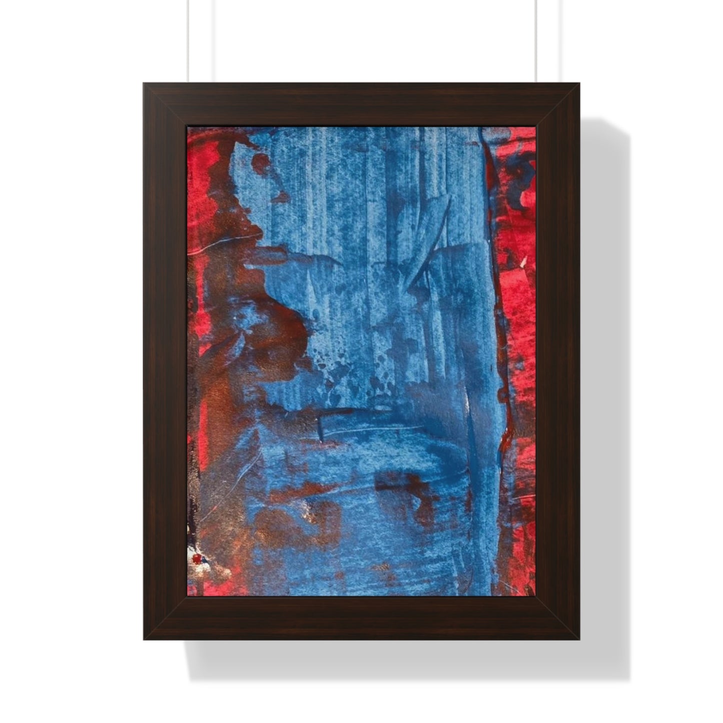 Framed Poster- Vertical abstract art poster
