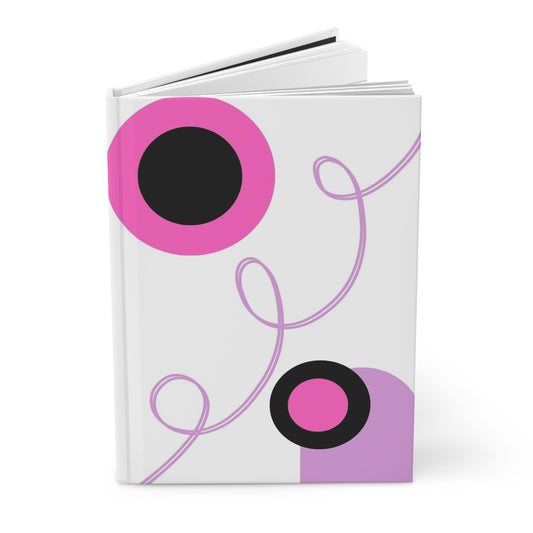 Vibrant Abstract Design Hardcover Journal - Matte Finish for Creative Journaling