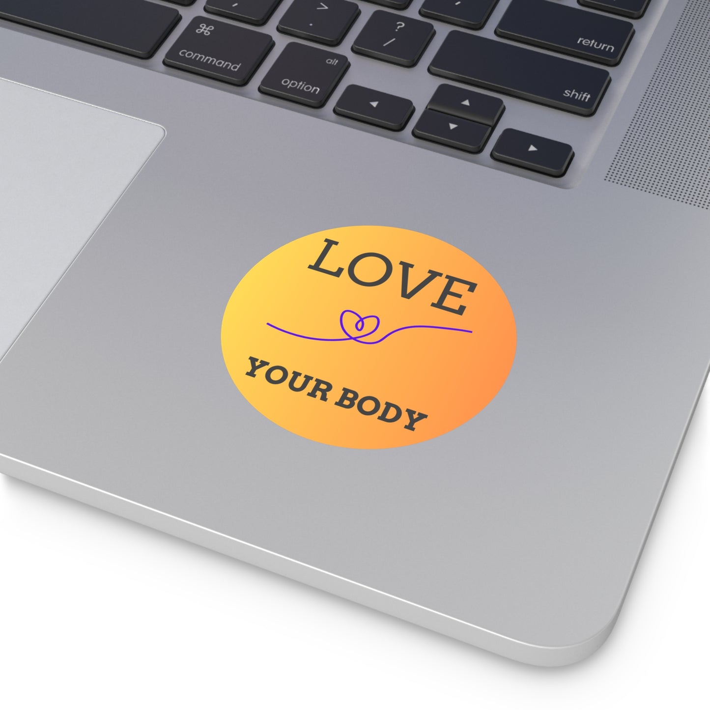 Empowering Love Your Body Vinyl Stickers, Self-Love Decor, Affirmation Stickers, Motivational Gifts, Body Positivity Merch
