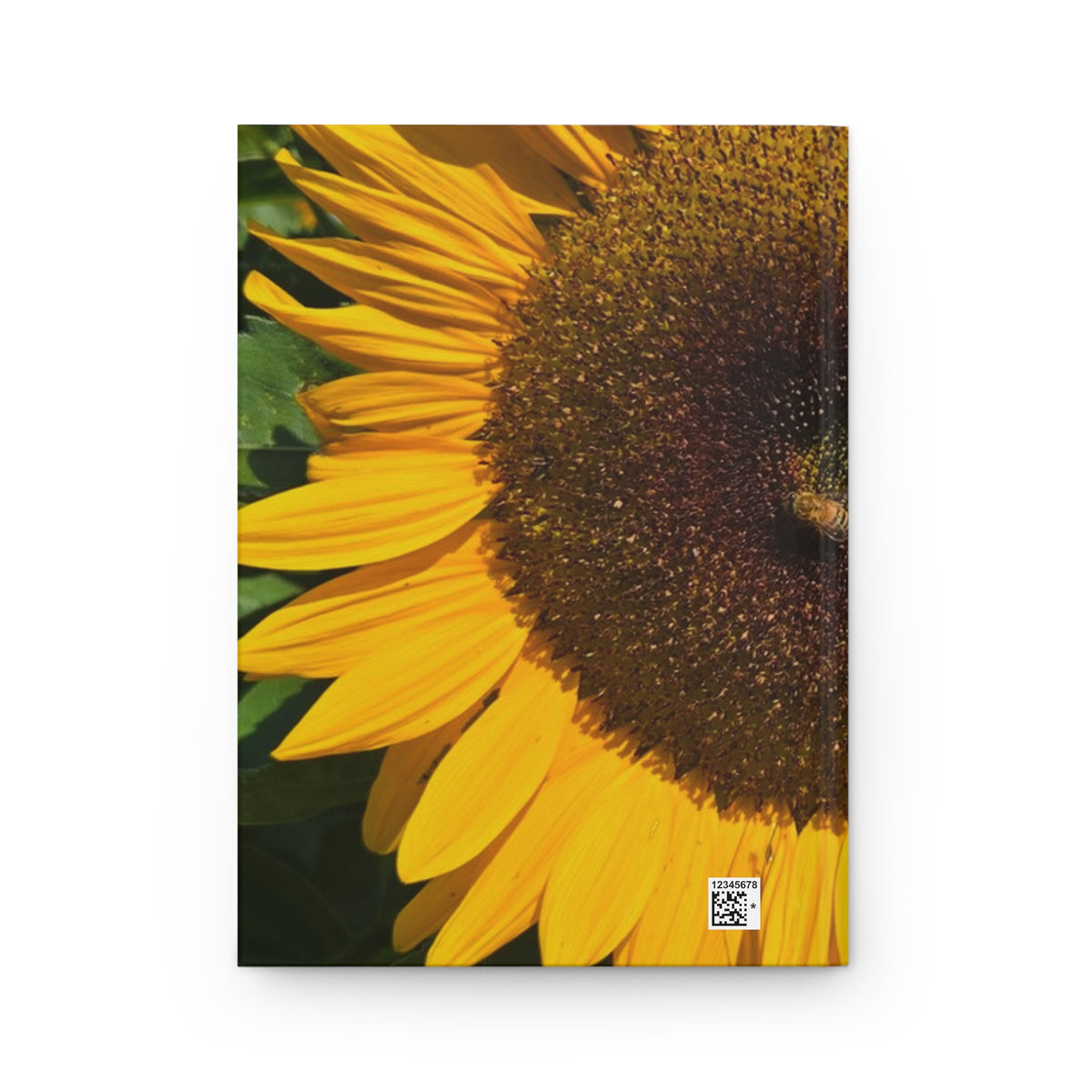 Sunflower Hardcover Journal — Lined Matte Notebook for Notes & Gratitude