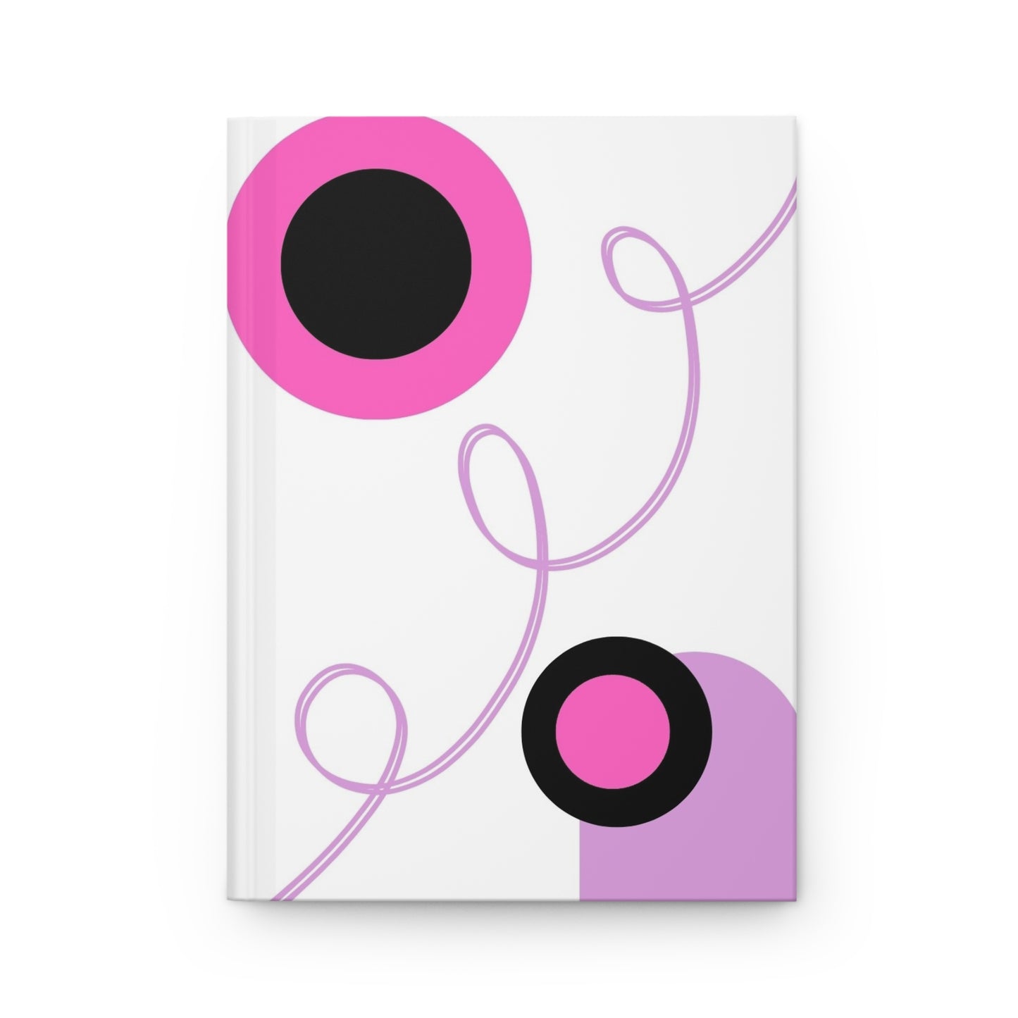 Vibrant Abstract Design Hardcover Journal - Matte Finish for Creative Journaling