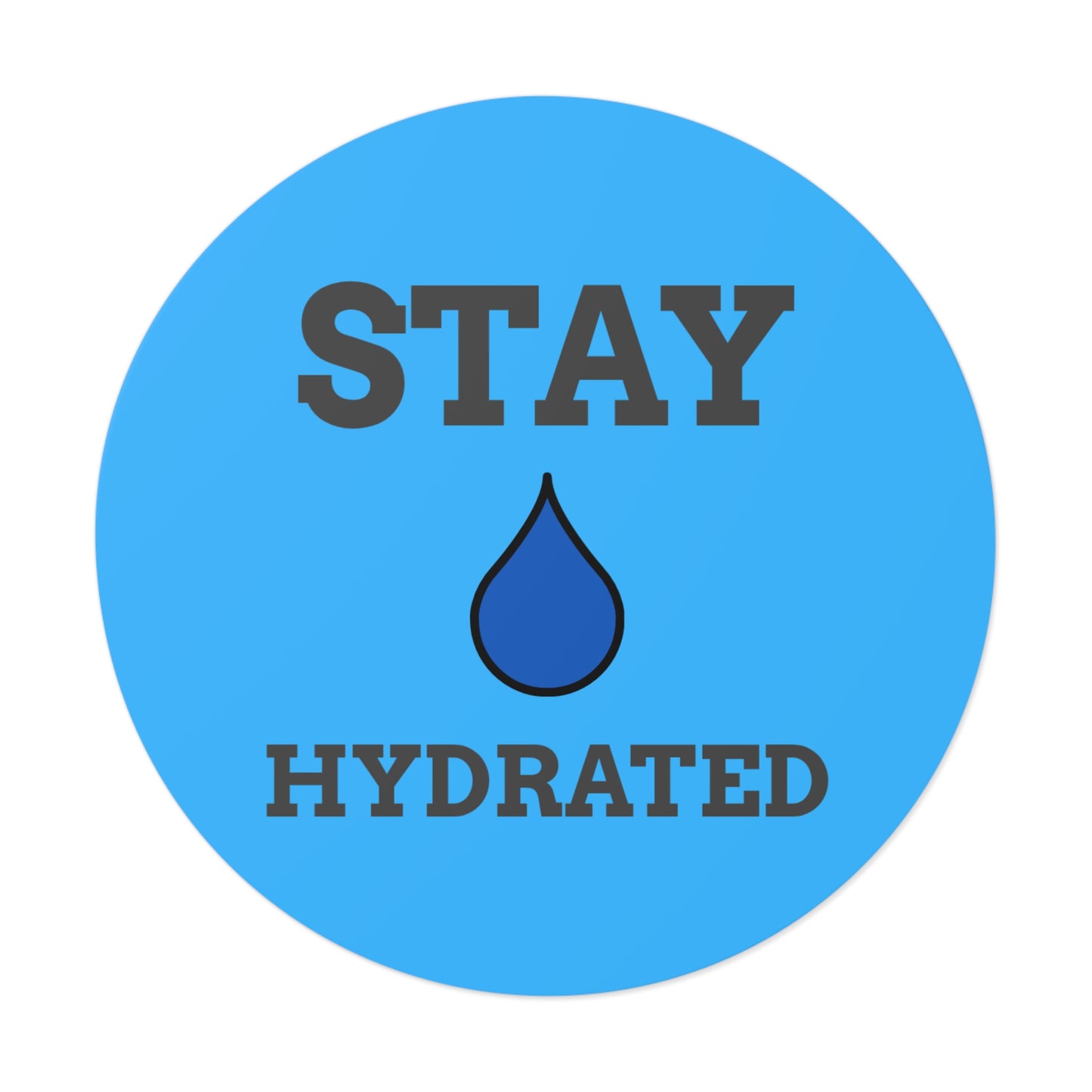 Hydration Reminder Vinyl Stickers - Stay Hydrated Motivational Decals for Water Bottles, Laptops, Journals, Gym Gear, Healthy Lifestyle