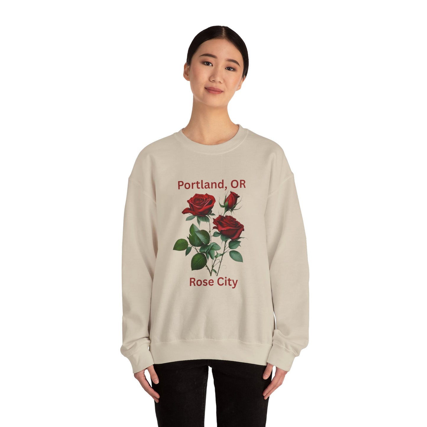 CUSTOM order: crewneck Sweatshirt - Portland, OR Rose City Design