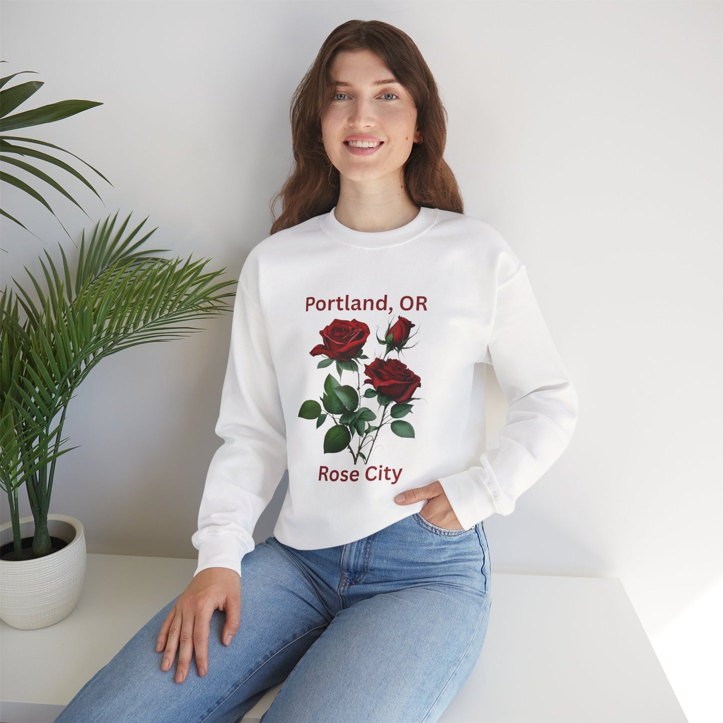 CUSTOM order: crewneck Sweatshirt - Portland, OR Rose City Design