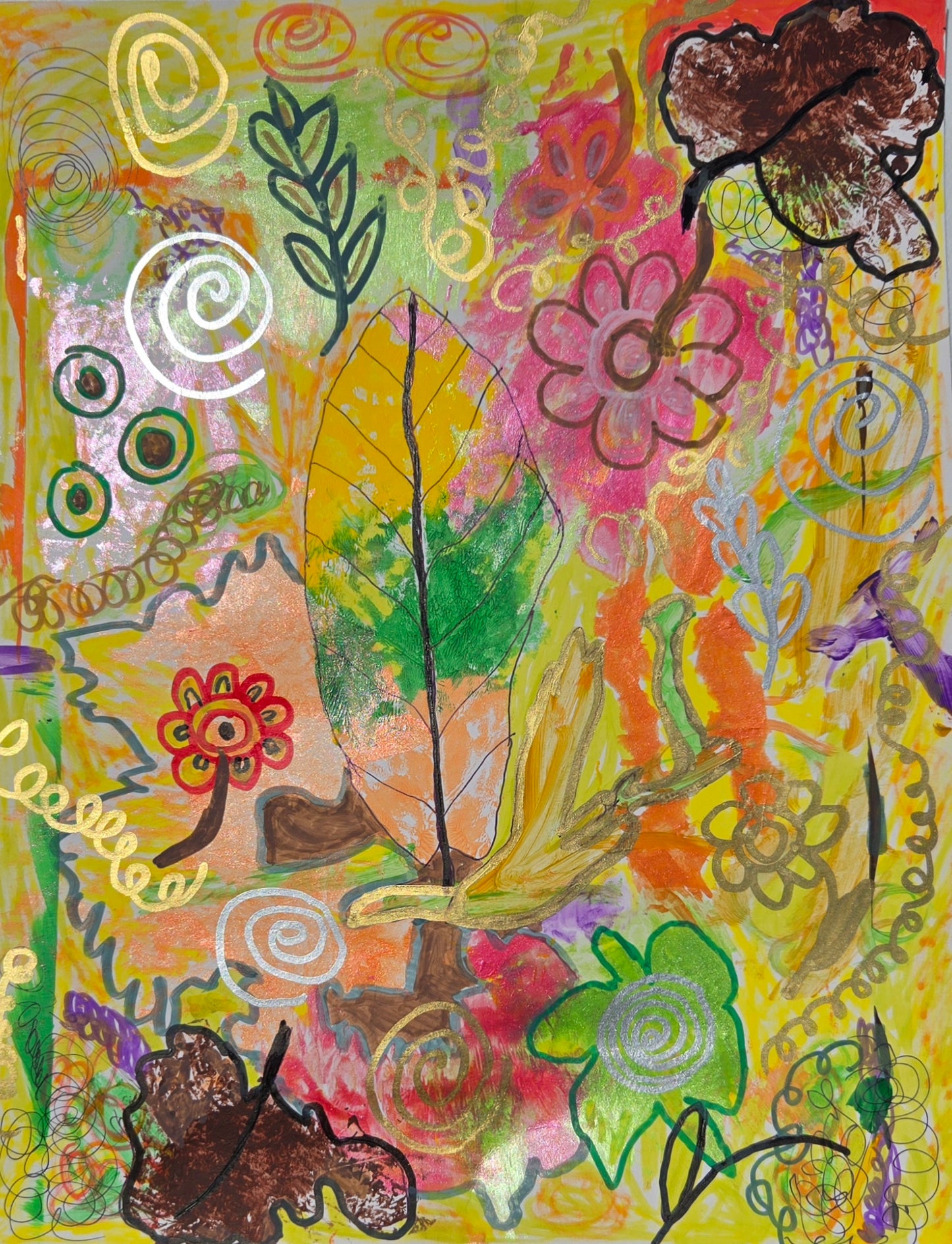 Summer Mosaic, original 11x14