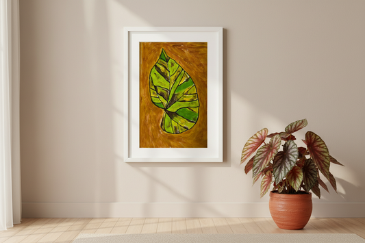 Abstract Begonia Leaf 5.5.5x8.5