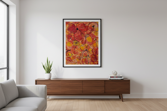 Embers in Bloom 11x14