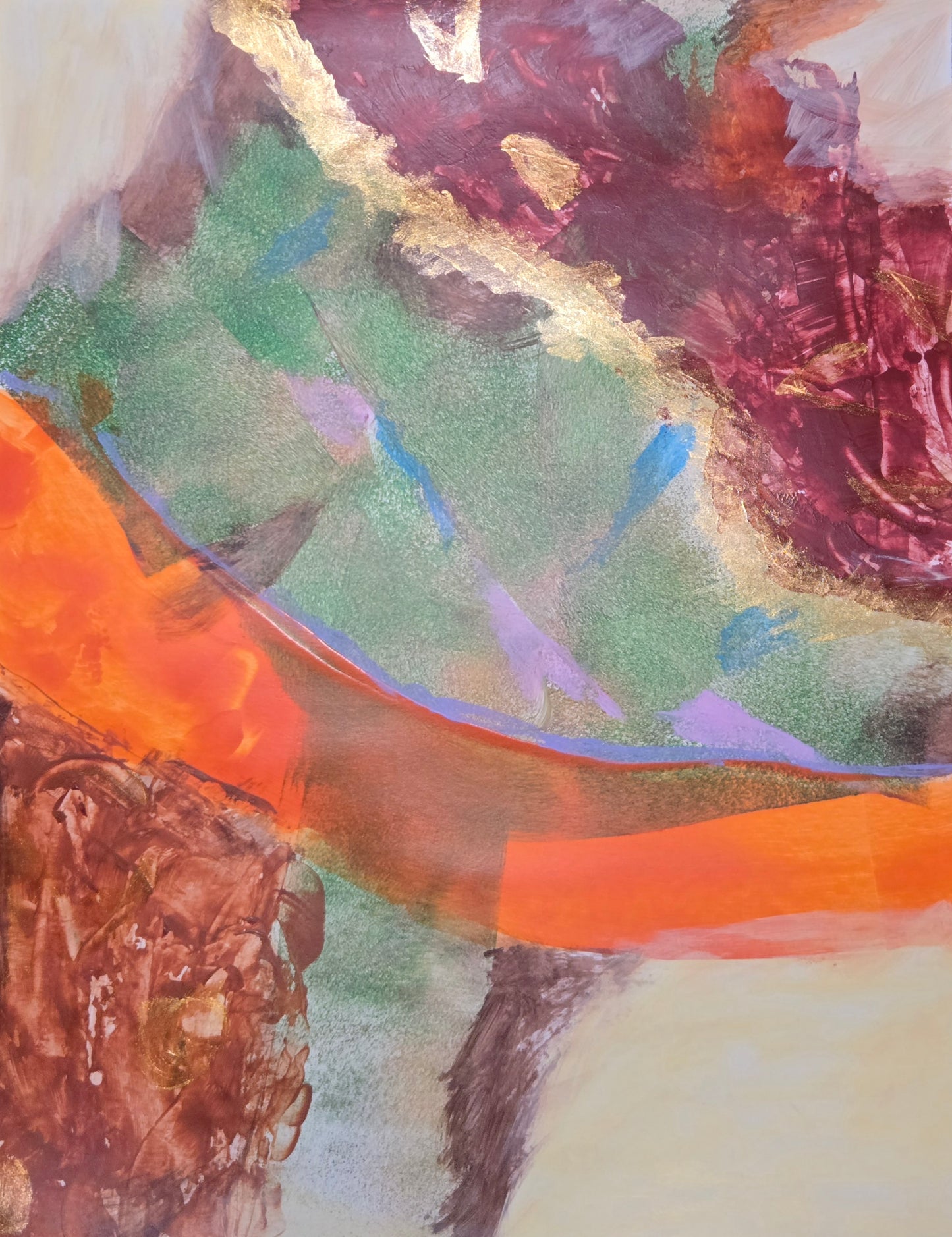 Between Amber and Moss 11x14