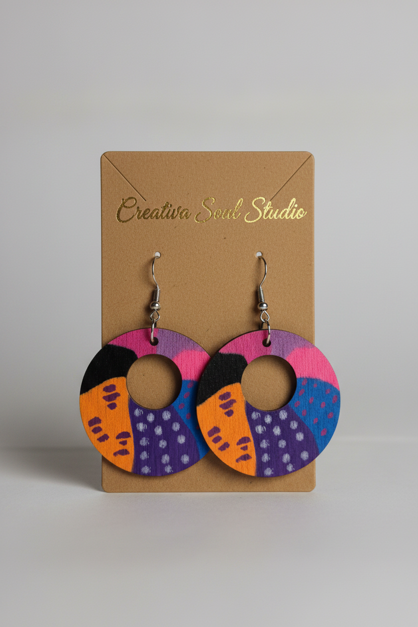 The Studio Miniatures Wood Earrings