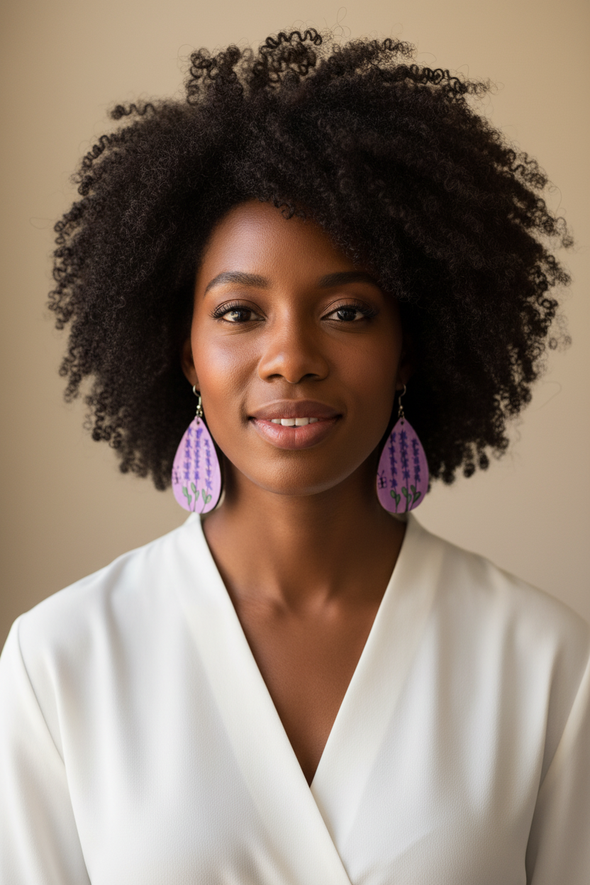 The Lavender & Butterfly Earrings