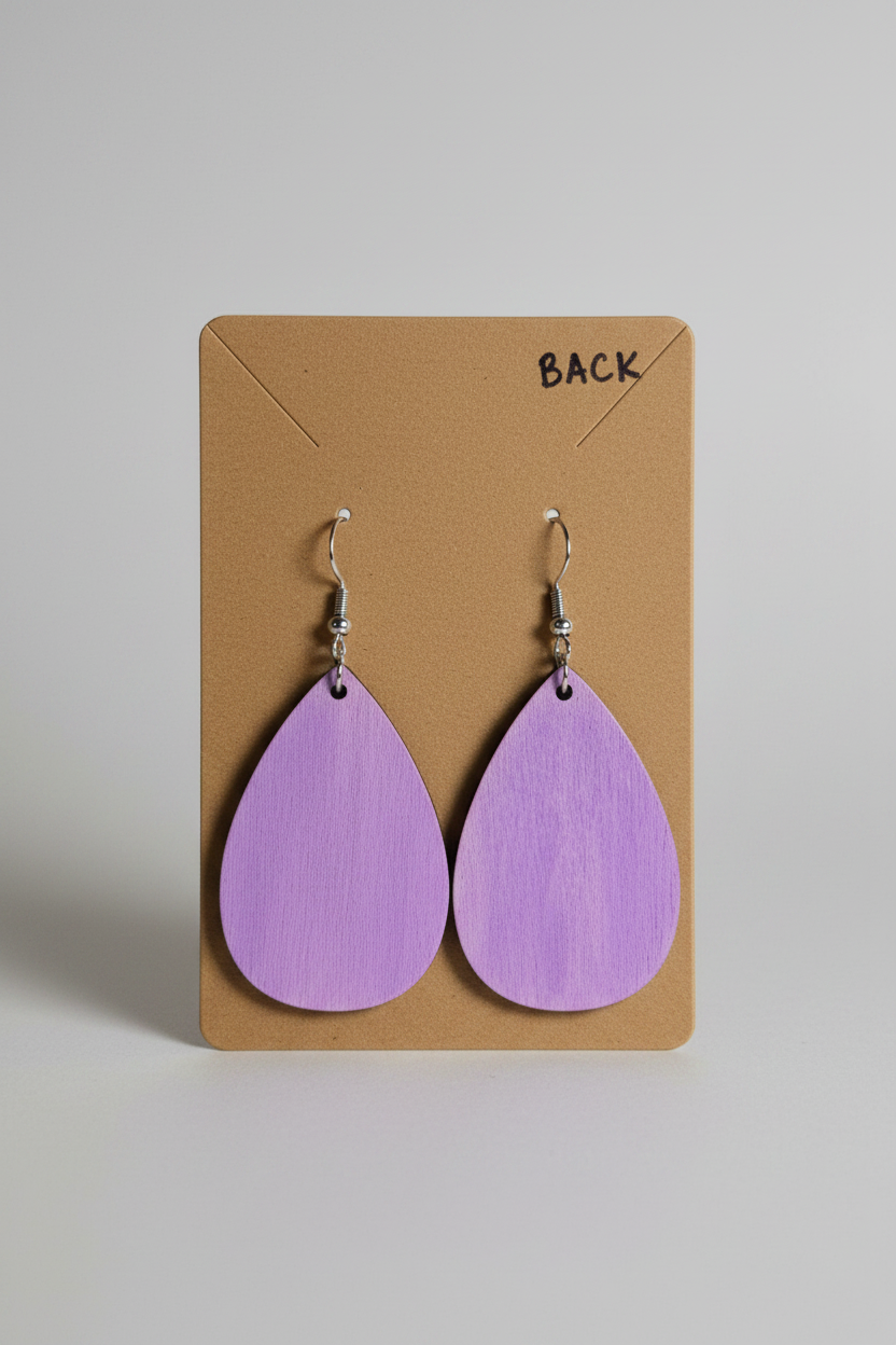 The Lavender & Butterfly Earrings