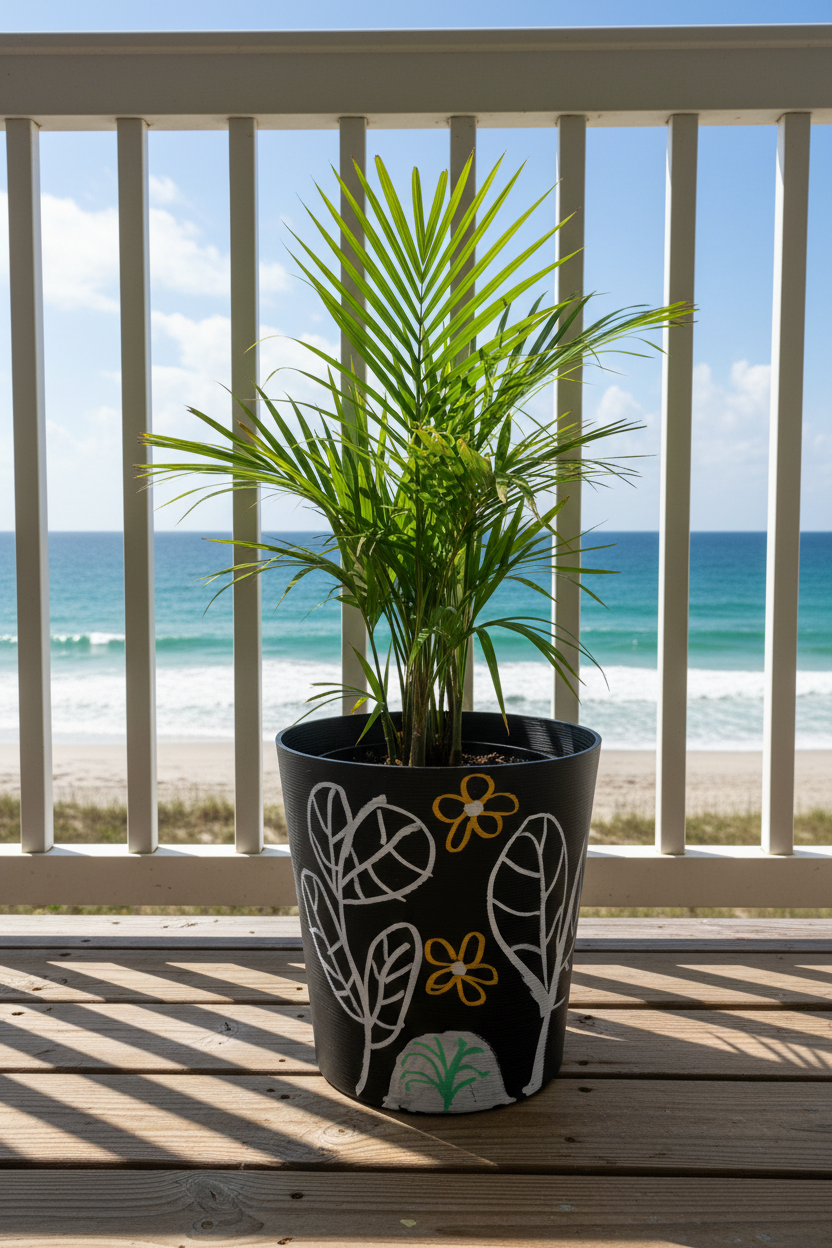Whimsical Botanical Upcycled Planter