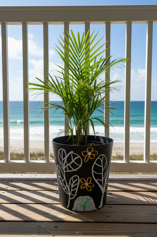 Whimsical Botanical Upcycled Planter