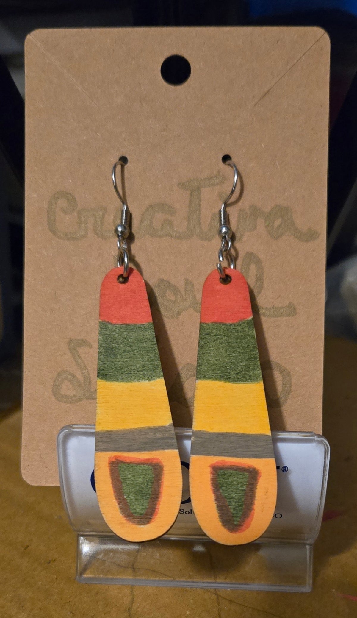 Early Harvest Wooden Statement Earrings