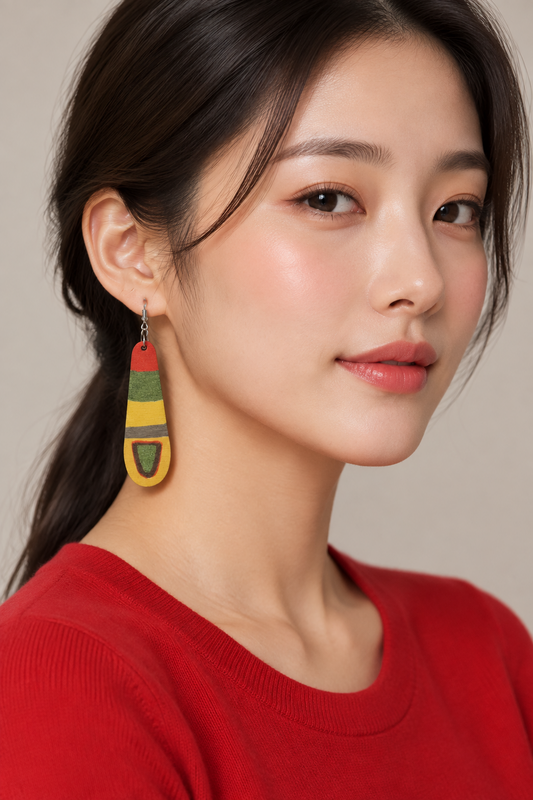Early Harvest Wooden Statement Earrings