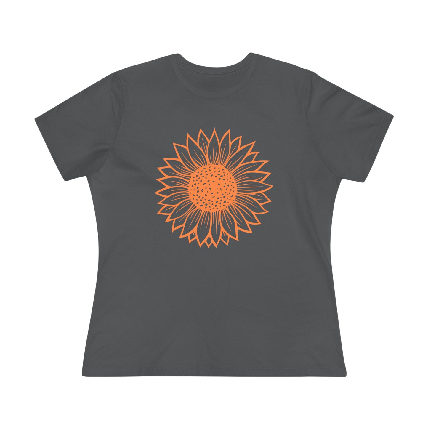 Women's Sunflower Cotton Tee, Floral T-Shirt, Summer Shirt, Gift for Her, Casual Style, Eco-Friendly Tee