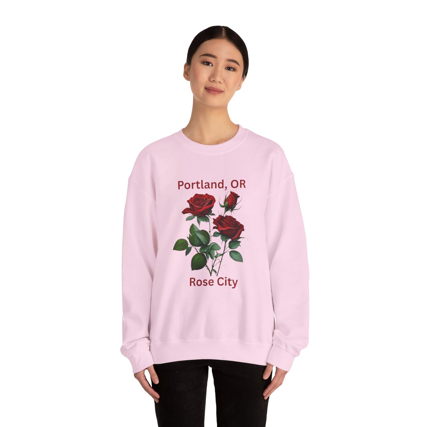 CUSTOM order: crewneck Sweatshirt - Portland, OR Rose City Design
