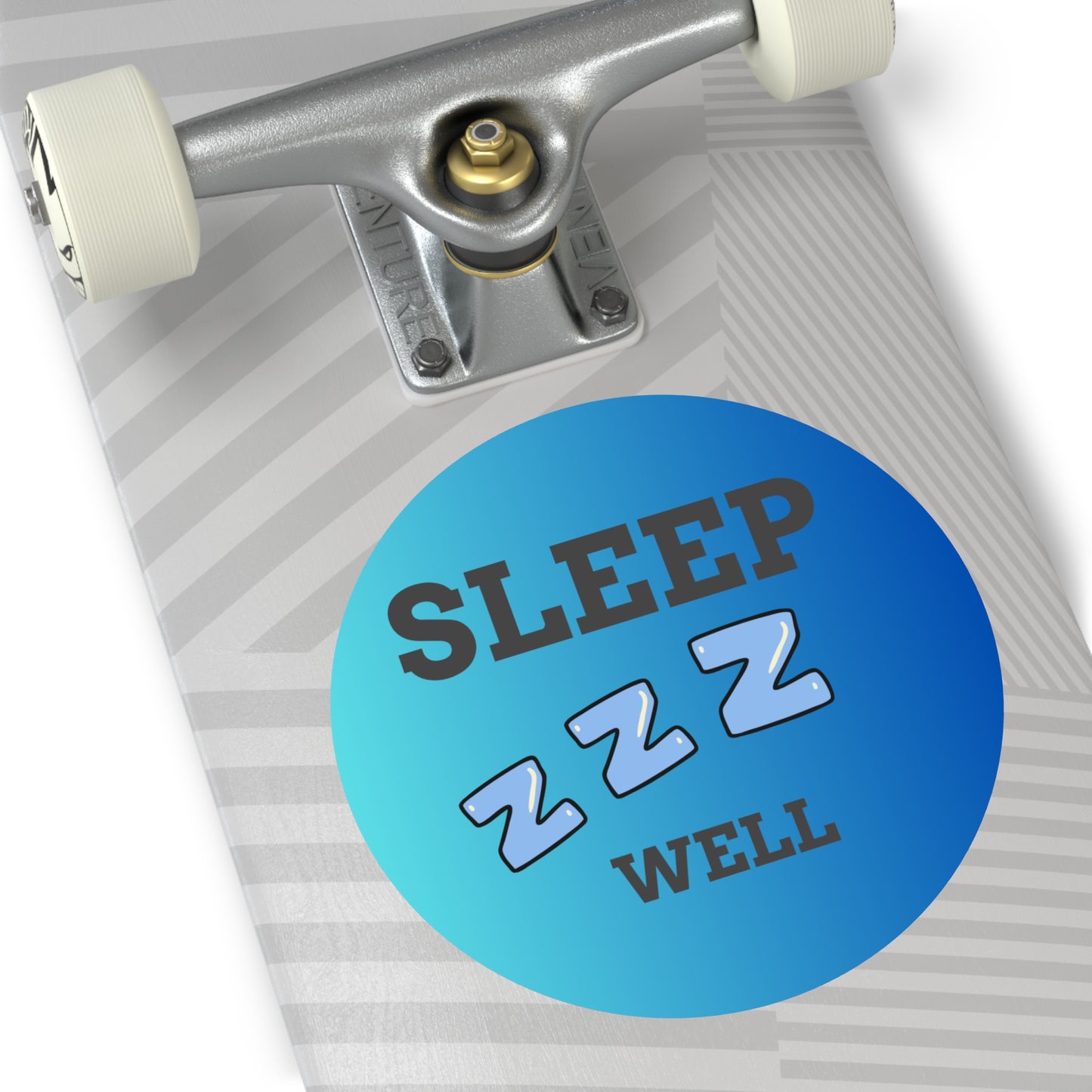 Sleep Well Round Vinyl Stickers, Relaxation Decor, Bedroom Essentials, Dorm Room Accessories