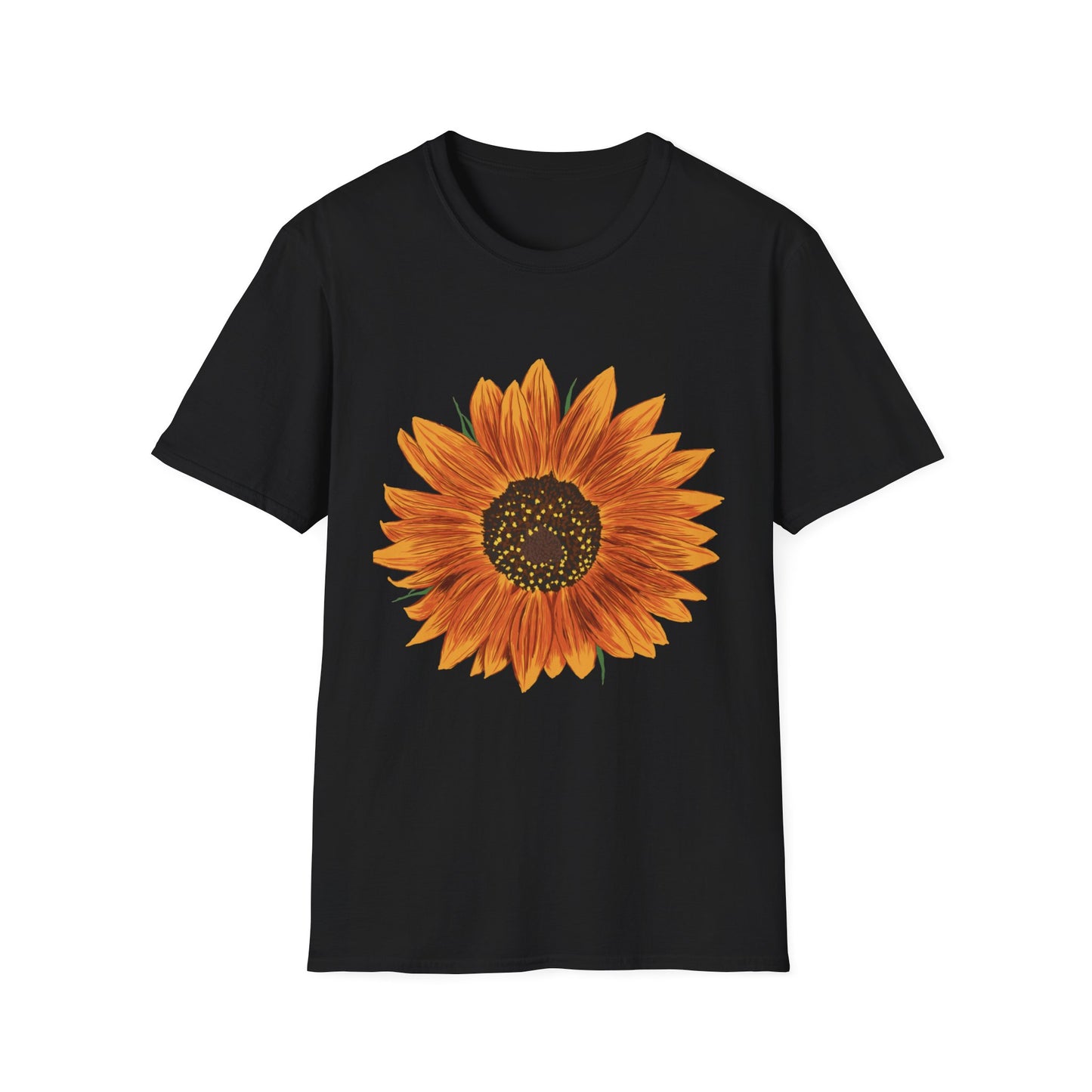 Sunflower Unisex Softstyle T-Shirt, Floral Tee, Summer Outfit, Gift for Her, Nature Lover Apparel, Casual Wear