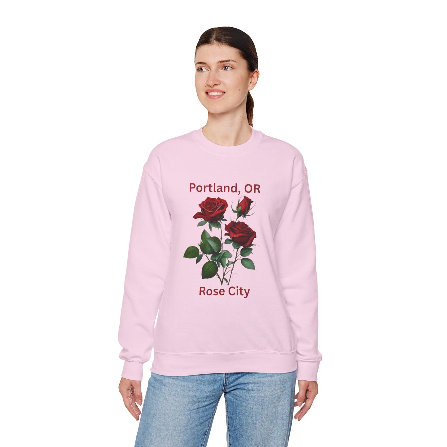 CUSTOM order: crewneck Sweatshirt - Portland, OR Rose City Design