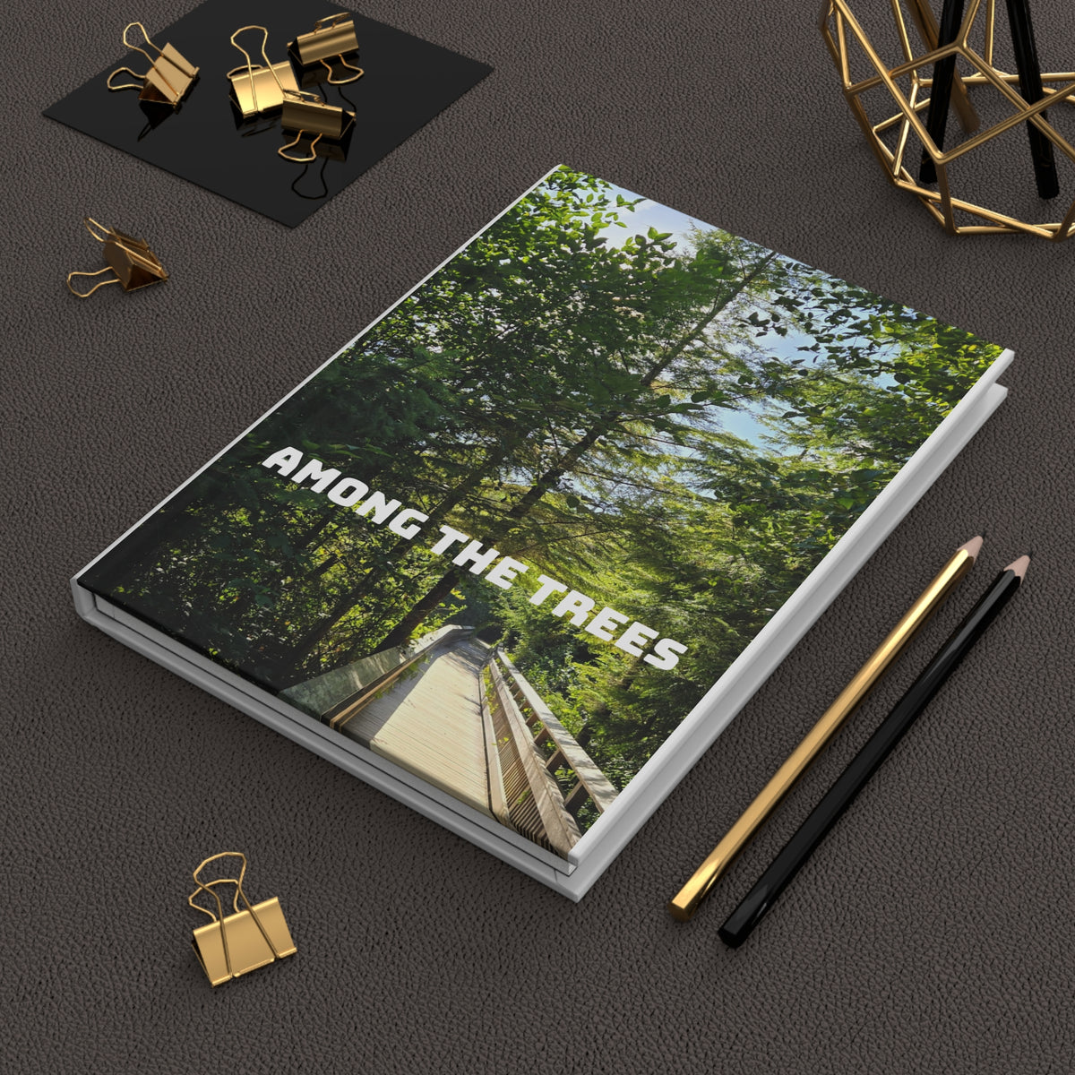 Among the Trees Hardcover Journal — Lined Nature Notebook for Hiking, Travel & Mindfulness