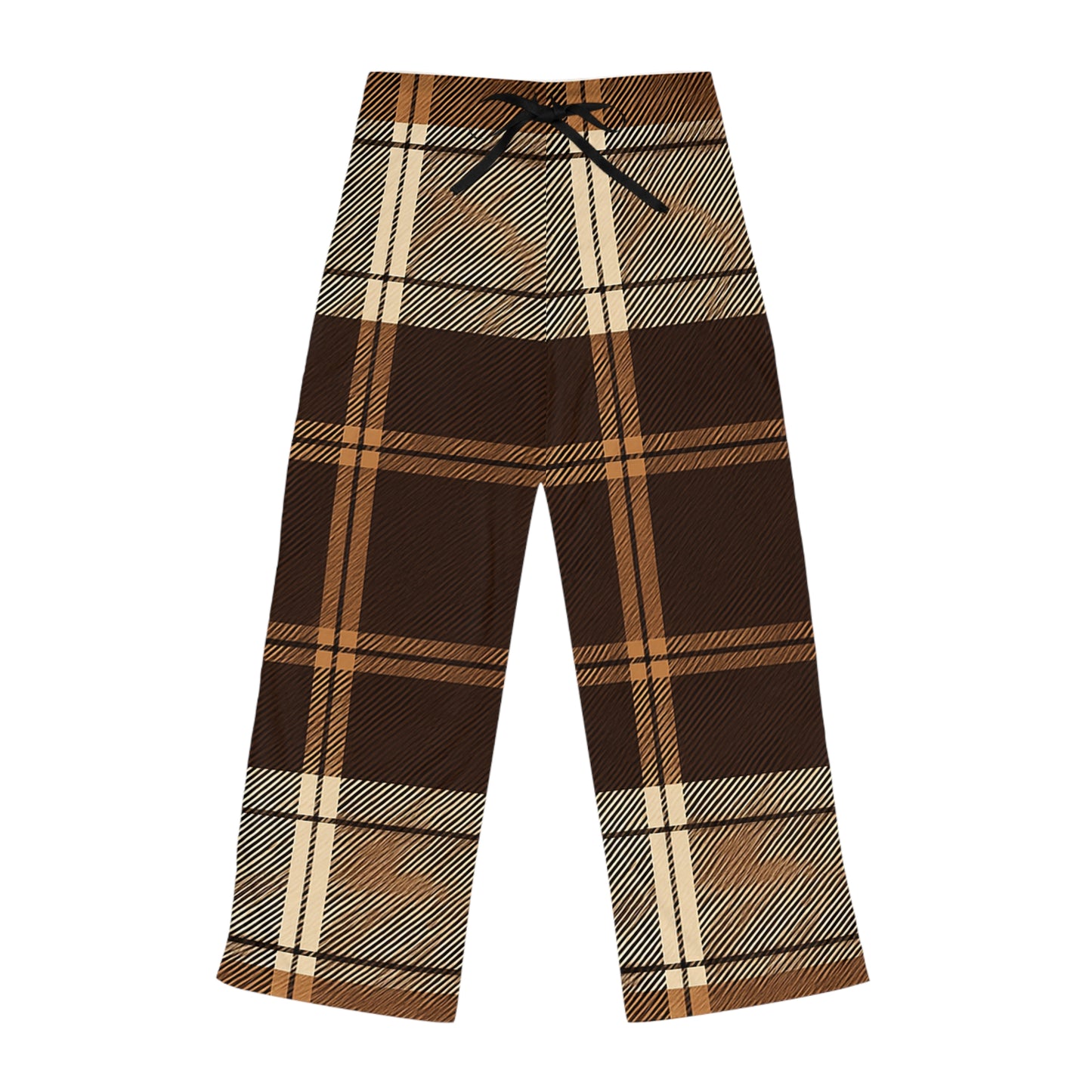 Black and Gold Plaid Pajama Pants