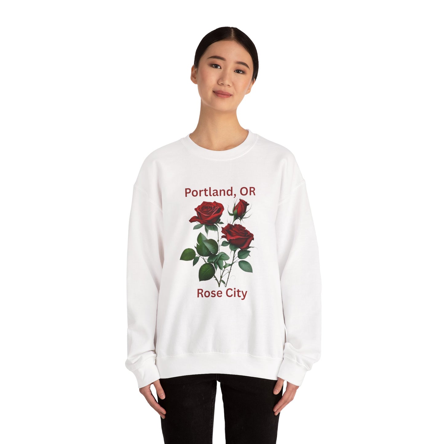 CUSTOM order: crewneck Sweatshirt - Portland, OR Rose City Design