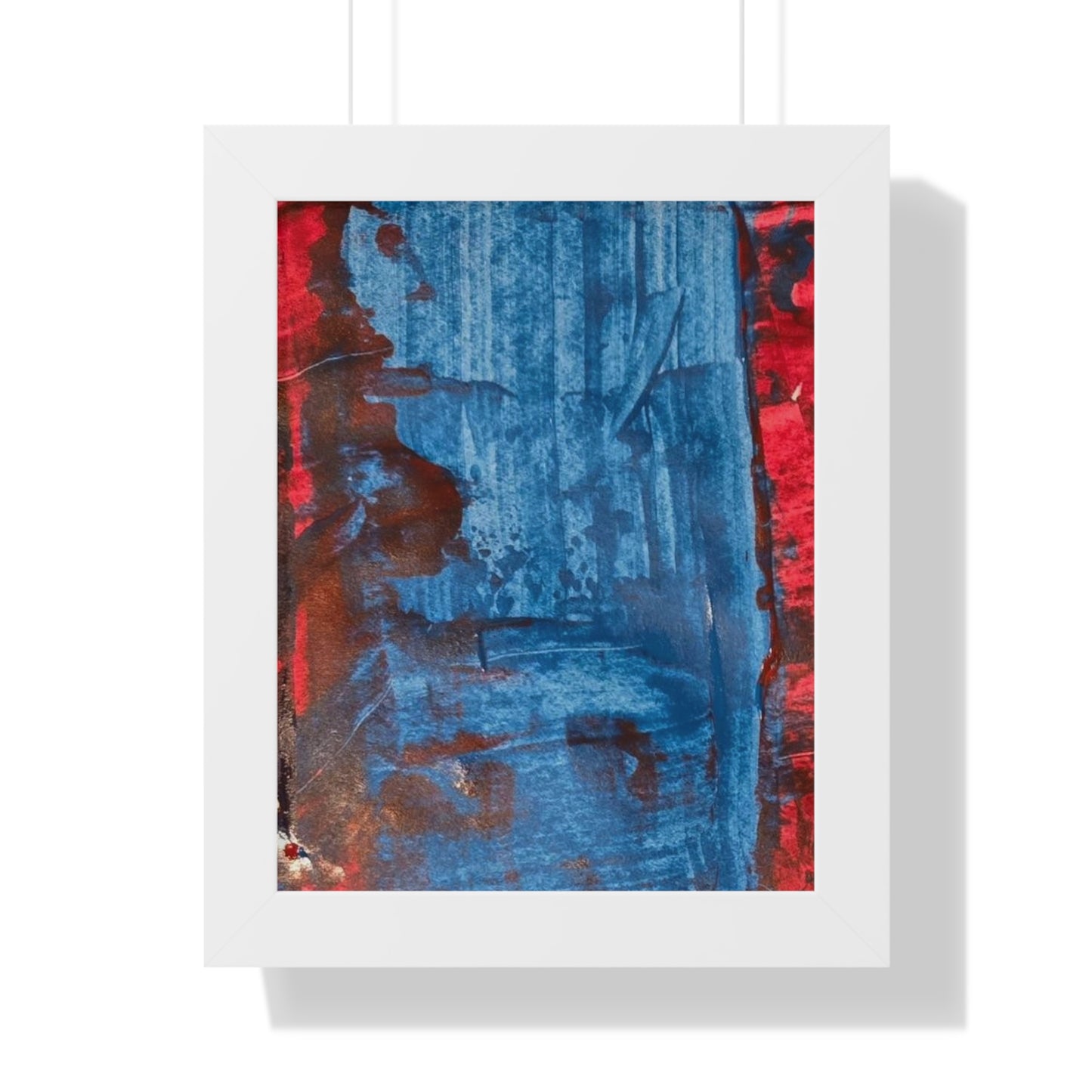 Framed Poster- Vertical abstract art poster