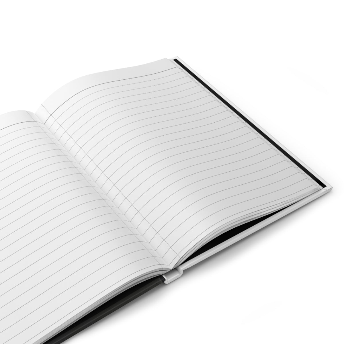 Fern Silhouette Hardcover Journal — Lined Matte Notebook for Nature Lovers