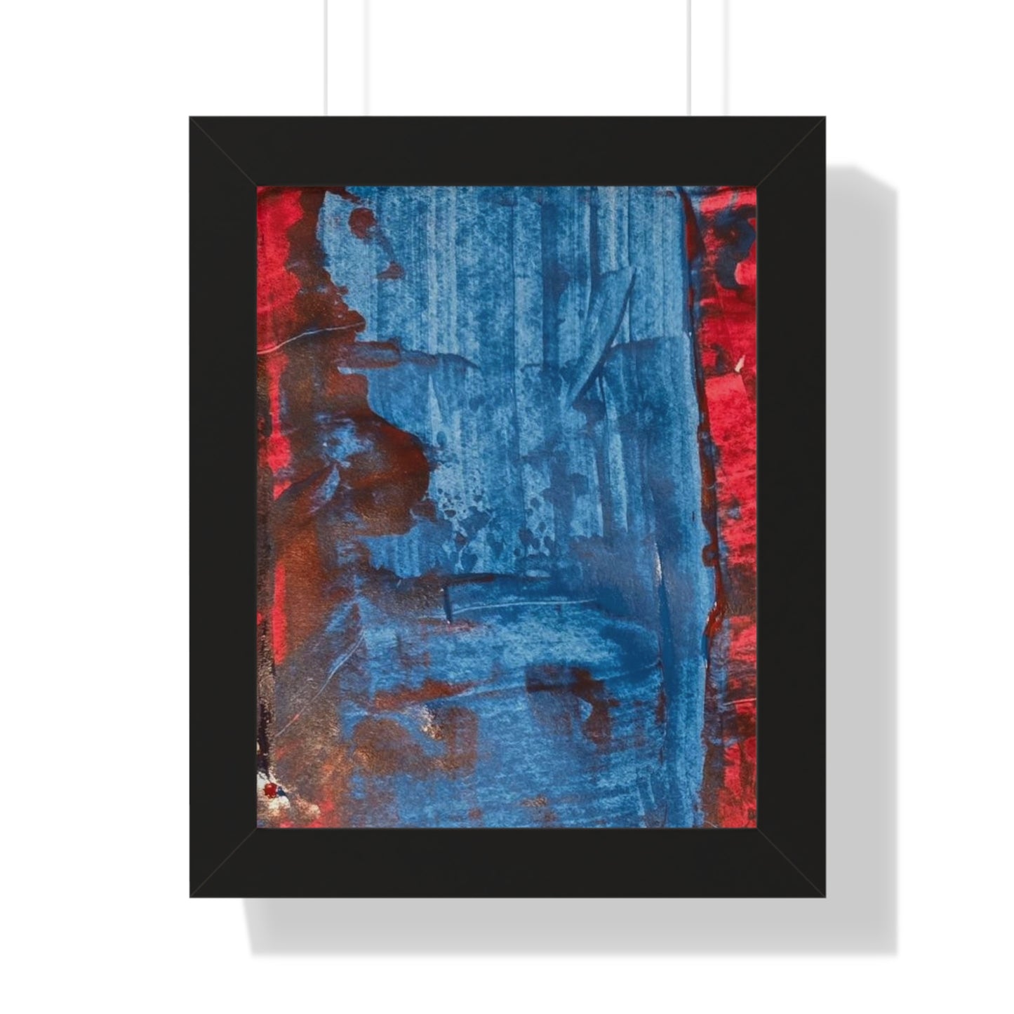 Framed Poster- Vertical abstract art poster