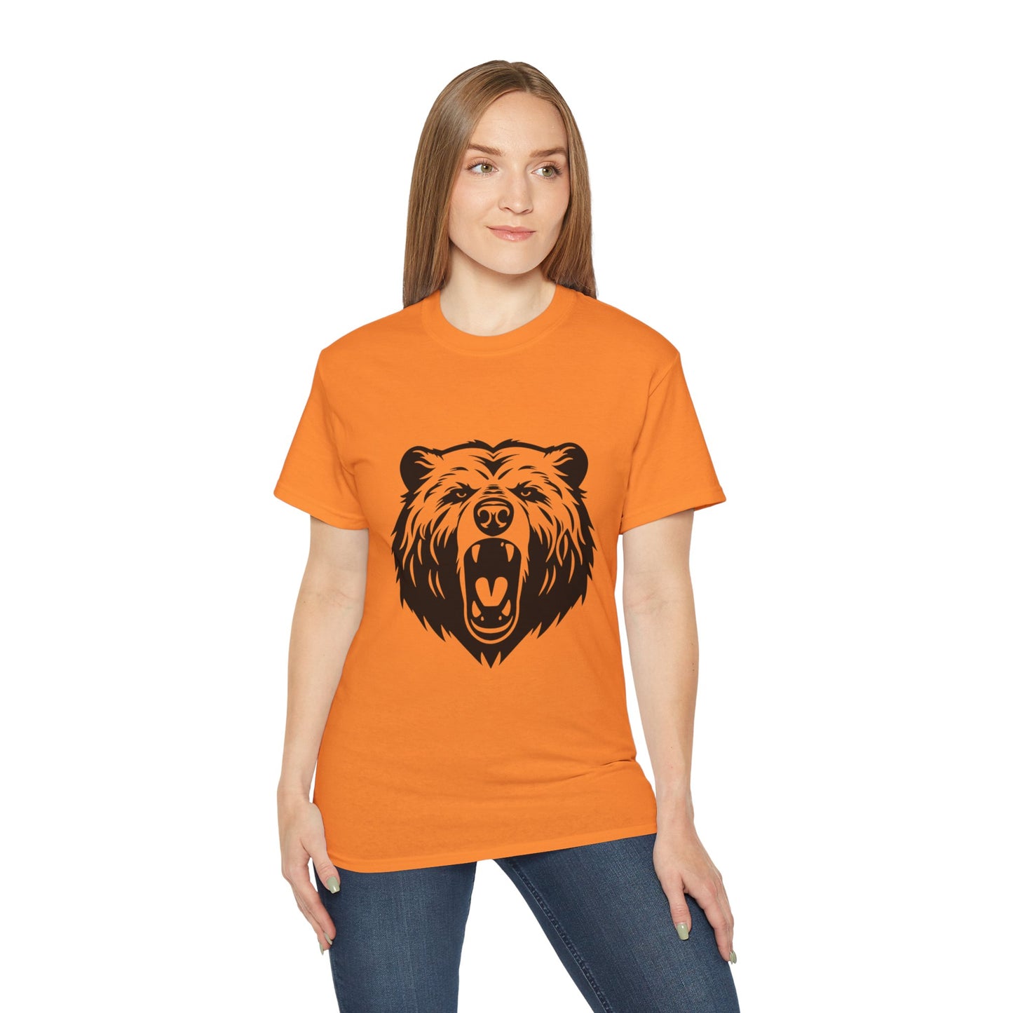 Roaring Bear Graphic Tee | Unisex Ultra Cotton | Nature Lover Shirt, Outdoor Adventure Top, Wildlife Gift, Casual Wear