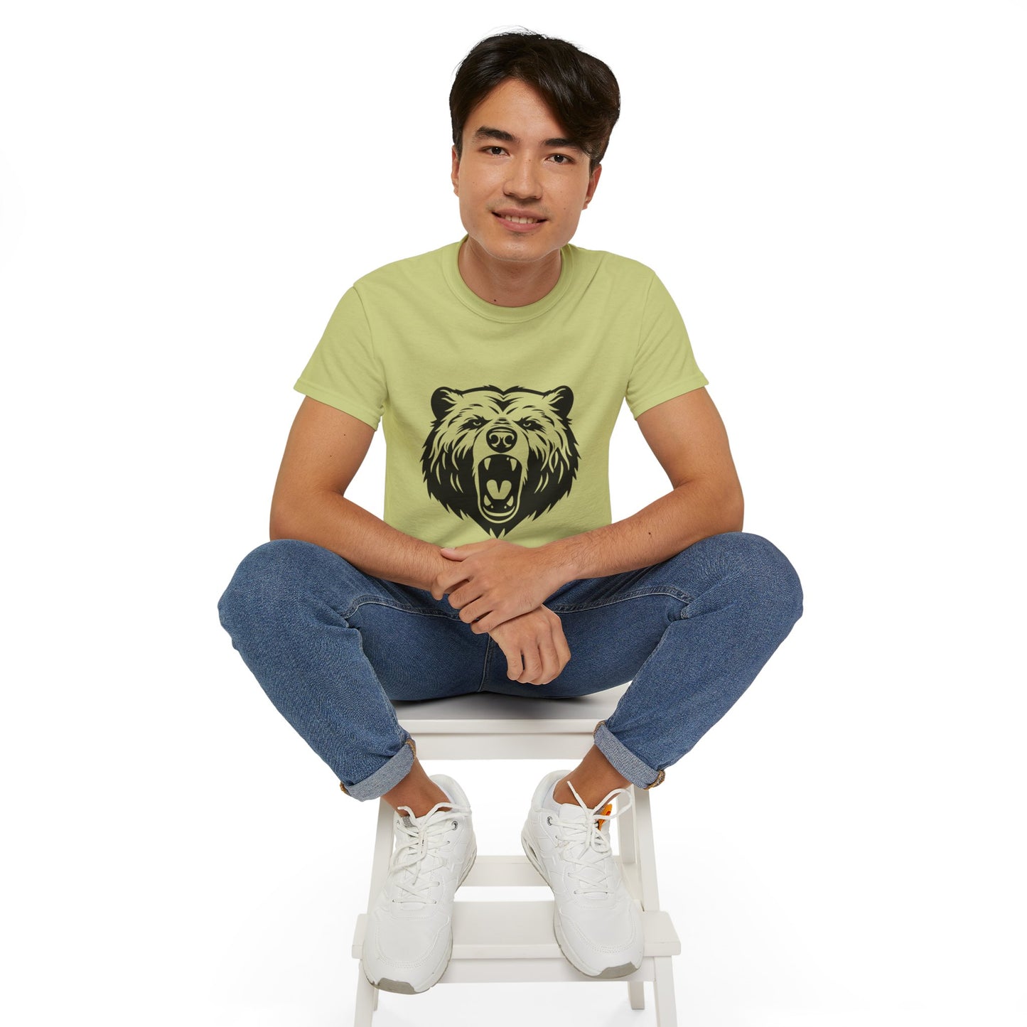 Roaring Bear Graphic Tee | Unisex Ultra Cotton | Nature Lover Shirt, Outdoor Adventure Top, Wildlife Gift, Casual Wear