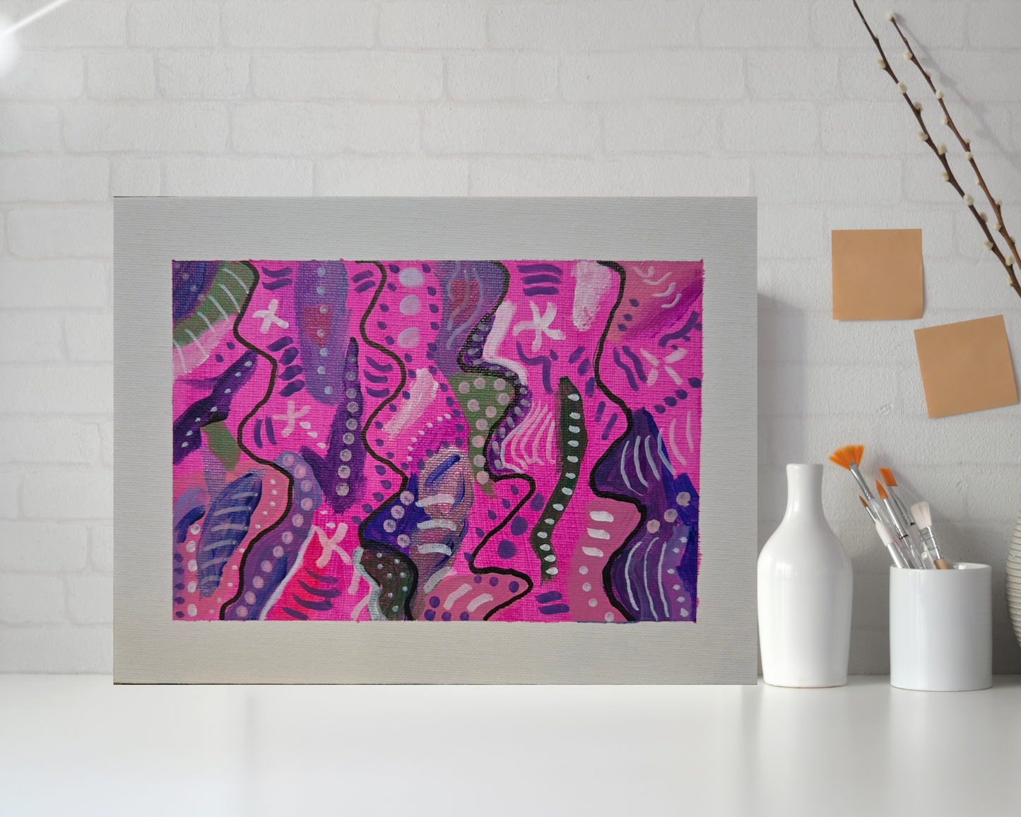 Daphne 9x7 original abstract