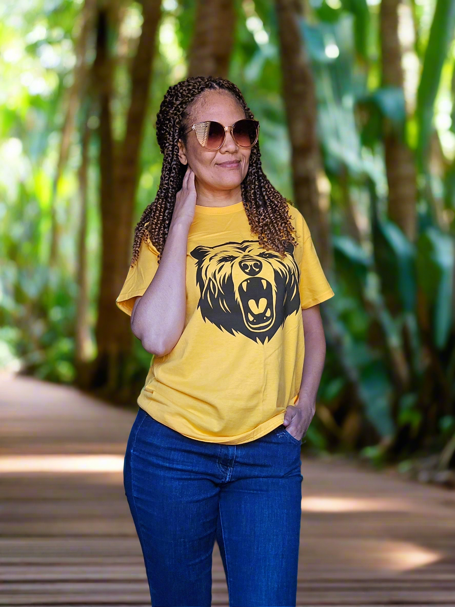 Roaring Bear Graphic Tee | Unisex Ultra Cotton | Nature Lover Shirt, Outdoor Adventure Top, Wildlife Gift, Casual Wear
