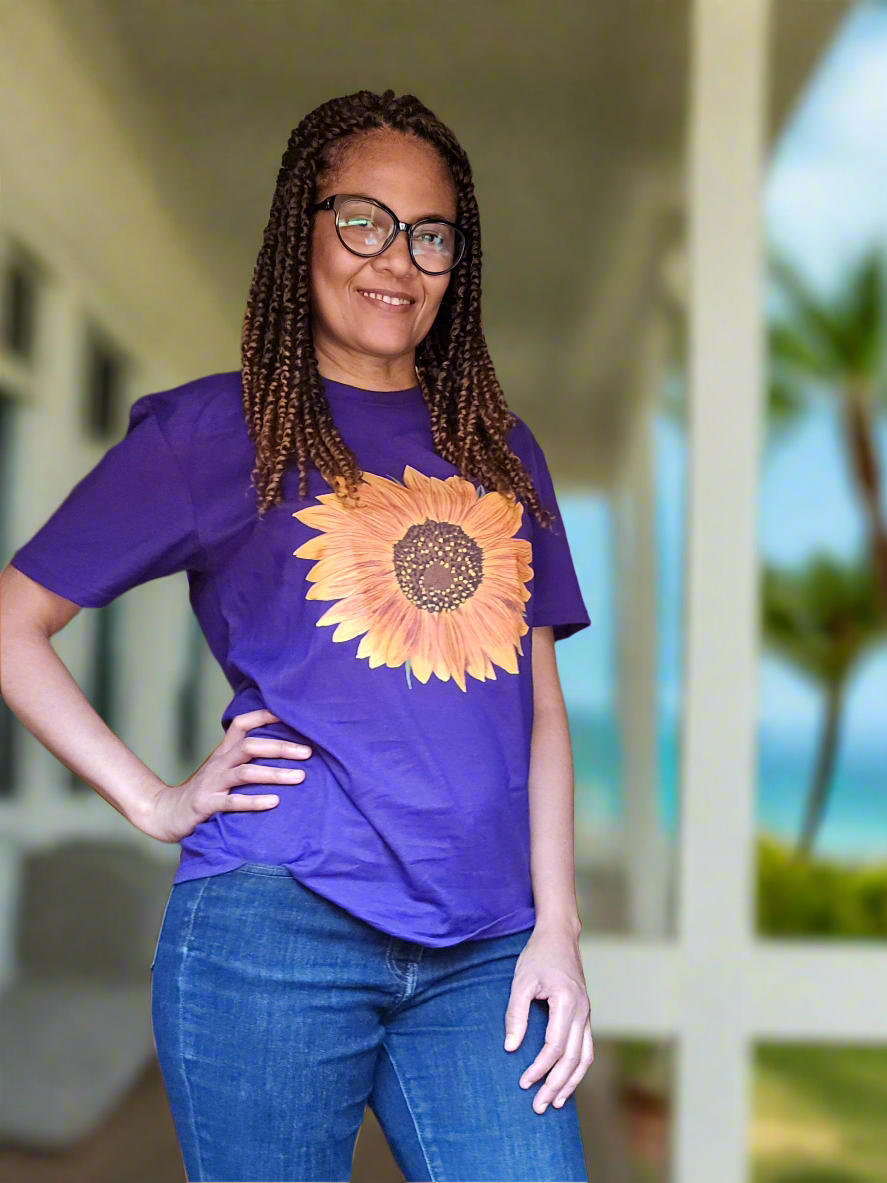 Sunflower Unisex Softstyle T-Shirt, Floral Tee, Summer Outfit, Gift for Her, Nature Lover Apparel, Casual Wear