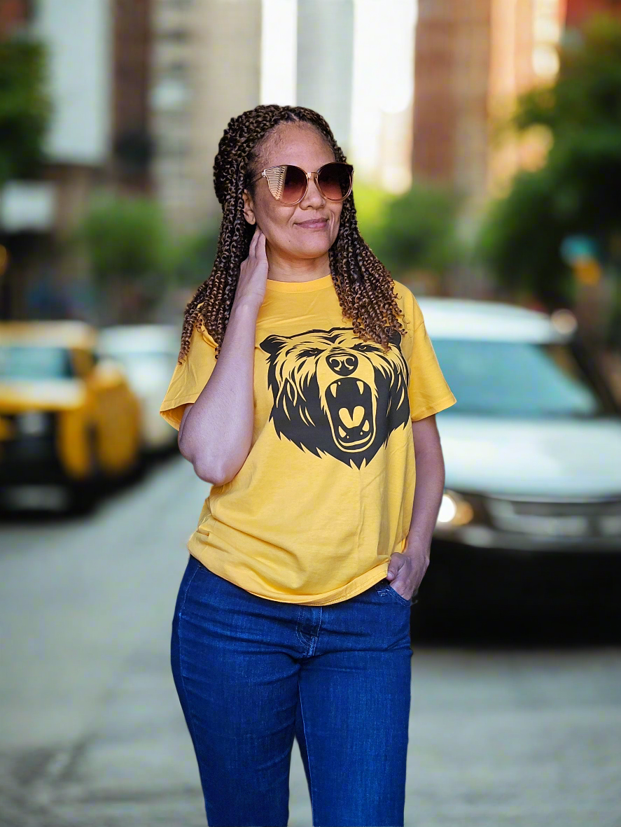Roaring Bear Graphic Tee | Unisex Ultra Cotton | Nature Lover Shirt, Outdoor Adventure Top, Wildlife Gift, Casual Wear