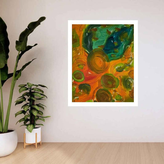 Citrus Love Original 9x12 Abstract Art